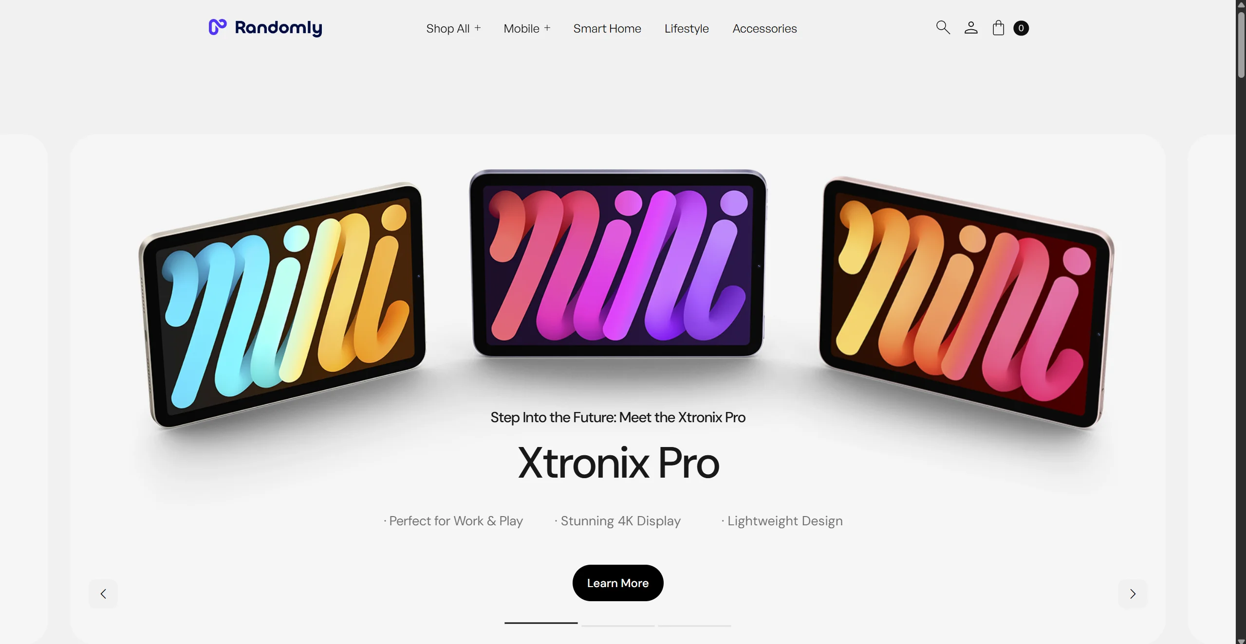 Preview of Randomly website